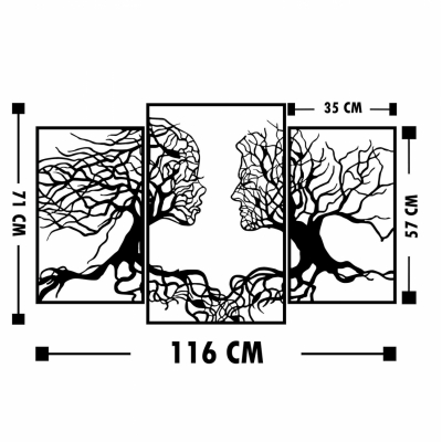 ΔΙΑΚΟΣΜΗΤΙΚΟ ΤΟΙΧΟΥ 100% ΜΕΤΑΛΛΙΚΟ ΜΑΥΡΟ ΔΕΝΤΟ ΜΕ ΑΝΘΡΩΠΙΝΑ ΠΡΟΣΩΠΑ 116Χ71 HM7211 ΔΙΑΚΟΣΜΗΤΙΚΟ ΤΟΙΧΟΥ 100% ΜΕΤΑΛΛΙΚΟ ΜΑΥΡΟ ΔΕΝΤΟ ΜΕ ΑΝΘΡΩΠΙΝΑ ΠΡΟΣΩΠΑ 116Χ71 HM7211