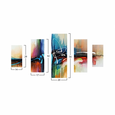 ΠΙΝΑΚΑΣ ΠΕΝΤΑΠΤΥΧΟ MDF 82Χ56x3 HM7207.02 ΠΙΝΑΚΑΣ ΠΕΝΤΑΠΤΥΧΟ MDF 82Χ56x3 HM7207.02