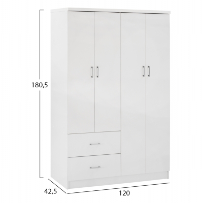 ΝΤΟΥΛΑΠΑ 4ΦΥΛΛΗ ME 2 ΣΥΡΤΑΡΙΑ BLAKELY HM339.05 ΛΕΥΚΗ 120Χ42,5Χ180,5 εκ. ΝΤΟΥΛΑΠΑ 4ΦΥΛΛΗ ME 2 ΣΥΡΤΑΡΙΑ BLAKELY HM339.05 ΛΕΥΚΗ 120Χ42,5Χ180,5 εκ.