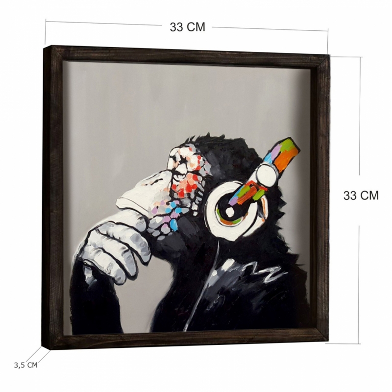 ΠΙΝΑΚΑΣ MDF FUNKY MONKEY HM7330 33x33 εκ. ΠΙΝΑΚΑΣ MDF FUNKY MONKEY HM7330 33x33 εκ.