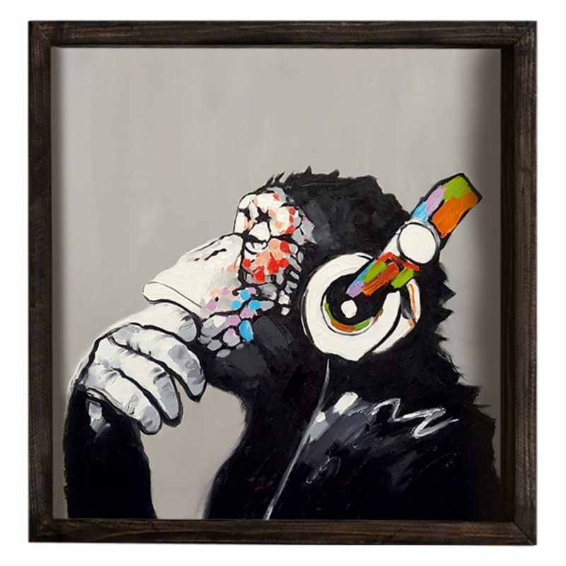 ΠΙΝΑΚΑΣ MDF FUNKY MONKEY HM7330 33x33 εκ. ΠΙΝΑΚΑΣ MDF FUNKY MONKEY HM7330 33x33 εκ.