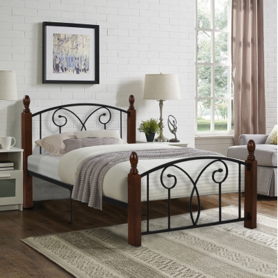 ΚΡΕΒΑΤΙ SUZIE HM600 ΜΕΤΑΛΛΟ ΞΥΛΟ ΓΙΑ ΣΤΡΩΜΑ 110Χ190 εκ. ΚΡΕΒΑΤΙ SUZIE HM600 ΜΕΤΑΛΛΟ ΞΥΛΟ ΓΙΑ ΣΤΡΩΜΑ 110Χ190 εκ.