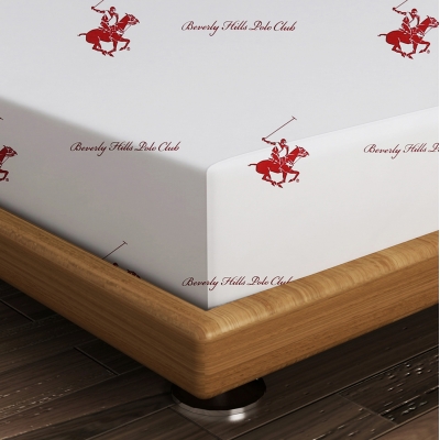 ΣΕΝΤΟΝΙ ΕΠΙΠΕΔΟ ΗΜΙΔΙΠΛΟ BEVERLY HILLS POLO CLUB HM12031.01 ΛΕΥΚΟ ΚΟΚΚΙΝΟ 180x240 εκ. 176BHP1103