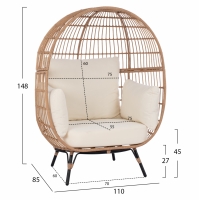 ΠΟΛΥΘΡΟΝΑ ΦΩΛΙΑ ALLEGRA HM5764 ΜΕ WICKER ΣΕ ΜΠΕΖ ΑΠΟΧΡΩΣΗ 110x85x148 εκ. ΠΟΛΥΘΡΟΝΑ ΦΩΛΙΑ ALLEGRA HM5764 ΜΕ WICKER ΣΕ ΜΠΕΖ ΑΠΟΧΡΩΣΗ 110x85x148 εκ.