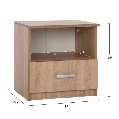 ΚΟΜΟΔΙΝΟ ΜΕ ΣΥΡΤΑΡΙ ADLER SONAMA OAK HM2431.01 45x40x48 εκ. ΚΟΜΟΔΙΝΟ ΜΕ ΣΥΡΤΑΡΙ ADLER SONAMA OAK HM2431.01 45x40x48 εκ.