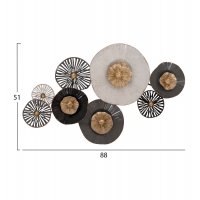 ΜΕΤΑΛΛΙΚΟ ΔΙΑΚΟΣΜΗΤΙΚΟ ΤΟΙΧΟΥ HM7170 ΓΚΡΙ ΕΚΡΟΥ ΧΡΥΣΟ 88x7x51Y εκ. ΜΕΤΑΛΛΙΚΟ ΔΙΑΚΟΣΜΗΤΙΚΟ ΤΟΙΧΟΥ HM7170 ΓΚΡΙ ΕΚΡΟΥ ΧΡΥΣΟ 88x7x51Y εκ.