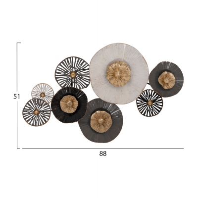 ΜΕΤΑΛΛΙΚΟ ΔΙΑΚΟΣΜΗΤΙΚΟ ΤΟΙΧΟΥ HM7170 ΓΚΡΙ ΕΚΡΟΥ ΧΡΥΣΟ 88x7x51Y εκ. ΜΕΤΑΛΛΙΚΟ ΔΙΑΚΟΣΜΗΤΙΚΟ ΤΟΙΧΟΥ HM7170 ΓΚΡΙ ΕΚΡΟΥ ΧΡΥΣΟ 88x7x51Y εκ.