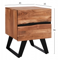ΚΟΜΟΔΙΝΟ ALICIA HM8360.11 ΑΠΟ ΜΑΣΙΦ ΞΥΛΟ ΑΚΑΚΙΑΣ 45x35x56Yεκ. ΚΟΜΟΔΙΝΟ ALICIA HM8360.11 ΑΠΟ ΜΑΣΙΦ ΞΥΛΟ ΑΚΑΚΙΑΣ 45x35x56Yεκ.