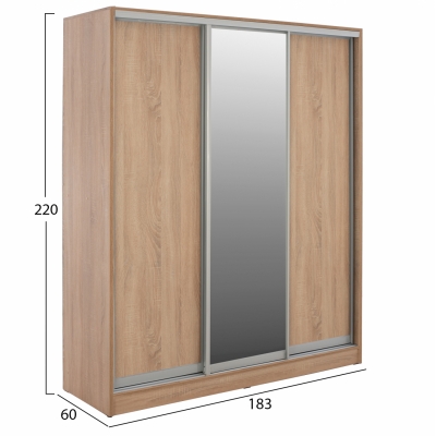 ΝΤΟΥΛΑΠΑ ΣΥΡΟΜΕΝΗ ADLER  ΜΕΛΑΜΙΝΗΣ SONAMA ΜΕ ΚΑΘΡΕΦΤΗ 3ΦΥΛΛΗ HM2461.01  183x60x220 εκ. ΝΤΟΥΛΑΠΑ ΣΥΡΟΜΕΝΗ ADLER  ΜΕΛΑΜΙΝΗΣ SONAMA ΜΕ ΚΑΘΡΕΦΤΗ 3ΦΥΛΛΗ HM2461.01  183x60x220 εκ.