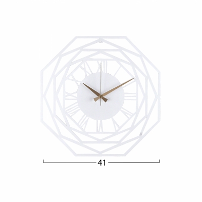 ΡΟΛΟΙ ΤΟΙΧΟΥ ΜΕΤΑΛΛΙΚΟ ΛΕΥΚΟ HM7459 41x41 εκ. ΡΟΛΟΙ ΤΟΙΧΟΥ ΜΕΤΑΛΛΙΚΟ ΛΕΥΚΟ HM7459 41x41 εκ.