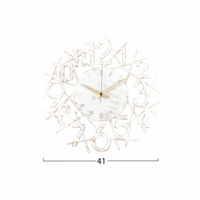 ΡΟΛΟΙ ΤΟΙΧΟΥ ΜΕΤΑΛΛΙΚΟ ΛΕΥΚΟ HM7461 41x41 εκ. ΡΟΛΟΙ ΤΟΙΧΟΥ ΜΕΤΑΛΛΙΚΟ ΛΕΥΚΟ HM7461 41x41 εκ.