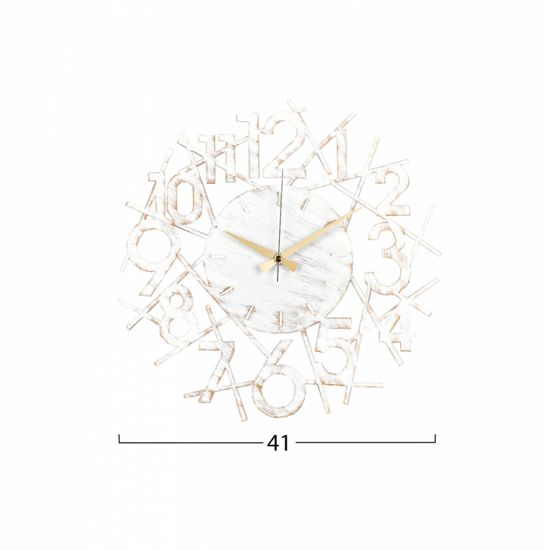 ΡΟΛΟΙ ΤΟΙΧΟΥ ΜΕΤΑΛΛΙΚΟ ΛΕΥΚΟ HM7461 41x41 εκ. ΡΟΛΟΙ ΤΟΙΧΟΥ ΜΕΤΑΛΛΙΚΟ ΛΕΥΚΟ HM7461 41x41 εκ.