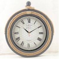 ΡΟΛΟΙ ΤΟΙΧΟΥ ΓΚΡΙ ΜΕΤΑΛΛΙΚΟ ΜΕ ΣΧΟΙΝΙ HM7452.01 Φ50 εκ. ΡΟΛΟΙ ΤΟΙΧΟΥ ΓΚΡΙ ΜΕΤΑΛΛΙΚΟ ΜΕ ΣΧΟΙΝΙ HM7452.01 Φ50 εκ.