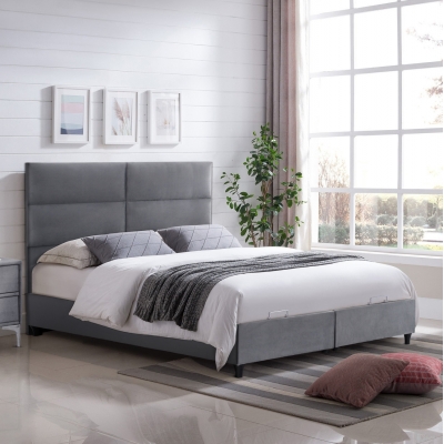 ΚΡΕΒΑΤΙ MILO ΜΕ ΑΠΟΘΗΚΕΥΤΙΚΟ ΑΠΟ ΓΚΡΙ ΒΕΛΟΥΔΟ HM622.10 ΓΙΑ ΣΤΡΩΜΑ 160x200 εκ. ΚΡΕΒΑΤΙ MILO ΜΕ ΑΠΟΘΗΚΕΥΤΙΚΟ ΑΠΟ ΓΚΡΙ ΒΕΛΟΥΔΟ HM622.10 ΓΙΑ ΣΤΡΩΜΑ 160x200 εκ.