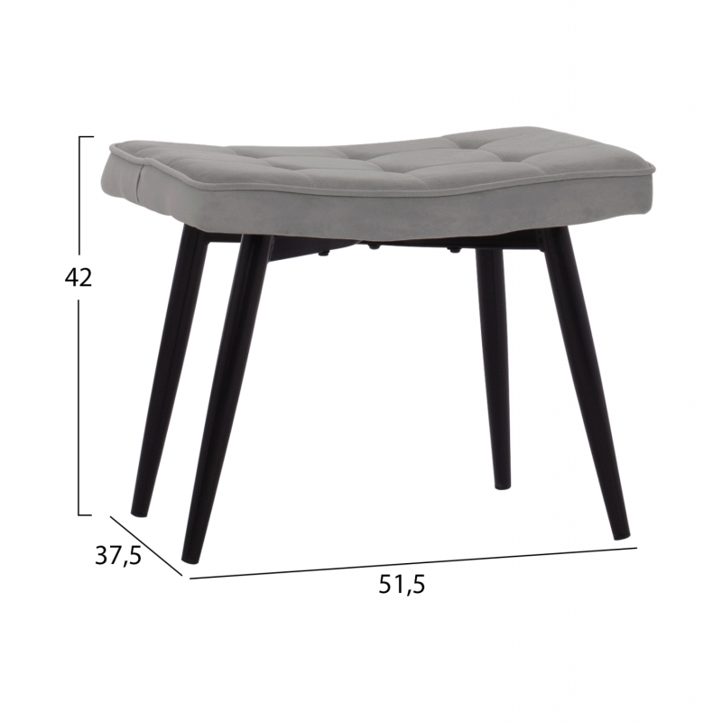 ΠΟΛΥΘΡΟΝΑ ΜΠΕΡΖΕΡΑ CRAWLEY ΜΕ ΥΠΟΠΟΔΙΟ HM8918.01 ΓΚΡΙ ΒΕΛΟΥΔΟ 70x57x103 εκ. ΠΟΛΥΘΡΟΝΑ ΜΠΕΡΖΕΡΑ CRAWLEY ΜΕ ΥΠΟΠΟΔΙΟ HM8918.01 ΓΚΡΙ ΒΕΛΟΥΔΟ 70x57x103 εκ.