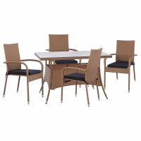 ΣΕΤ ΤΡΑΠΕΖΑΡΙΑΣ 5ΤΜΧ ΤΡΑΠ. 120Χ70 & ΠΟΛΥΘΡΟΝΕΣ WICKER RATTAN ΜΠΕΖ ΚΑΦΕ HM11711.32 ΣΕΤ ΤΡΑΠΕΖΑΡΙΑΣ 5ΤΜΧ ΤΡΑΠ. 120Χ70 & ΠΟΛΥΘΡΟΝΕΣ WICKER RATTAN ΜΠΕΖ ΚΑΦΕ HM11711.32