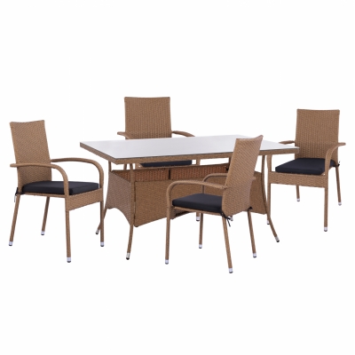 ΣΕΤ ΤΡΑΠΕΖΑΡΙΑΣ 5ΤΜΧ ΤΡΑΠ. 150Χ90 & ΠΟΛΥΘΡΟΝΕΣ WICKER RATTAN ΜΠΕΖ ΚΑΦΕ HM11713.02 ΣΕΤ ΤΡΑΠΕΖΑΡΙΑΣ 5ΤΜΧ ΤΡΑΠ. 150Χ90 & ΠΟΛΥΘΡΟΝΕΣ WICKER RATTAN ΜΠΕΖ ΚΑΦΕ HM11713.02