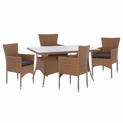 ΣΕΤ ΤΡΑΠΕΖΑΡΙΑΣ 5ΤΜΧ ΤΡΑΠ. 150Χ90 & ΠΟΛΥΘΡΟΝΕΣ WICKER RATTAN ΜΠΕΖ ΚΑΦΕ HM11714.02 ΣΕΤ ΤΡΑΠΕΖΑΡΙΑΣ 5ΤΜΧ ΤΡΑΠ. 150Χ90 & ΠΟΛΥΘΡΟΝΕΣ WICKER RATTAN ΜΠΕΖ ΚΑΦΕ HM11714.02