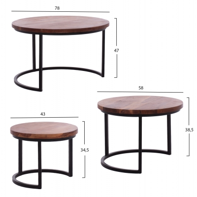 ΣΕΤ ΖΙΓΚΟΝ OBI HM9255 ΑΠΟ ΜΑΣΙΦ ΞΥΛΟ ΑΚΑΚΙΑΣ ΜΕ ΜΑΥΡΑ ΜΕΤΑΛΛΙΚΑ ΠΟΔΙΑ 78x78x47Υ εκ. ΣΕΤ ΖΙΓΚΟΝ OBI HM9255 ΑΠΟ ΜΑΣΙΦ ΞΥΛΟ ΑΚΑΚΙΑΣ ΜΕ ΜΑΥΡΑ ΜΕΤΑΛΛΙΚΑ ΠΟΔΙΑ 78x78x47Υ εκ.