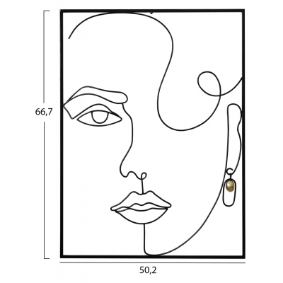 ΔΙΑΚΟΣΜΗΤΙΚΟ ΤΟΙΧΟΥ ΜΕΤΑΛΛΙΚΟ ΜΑΥΡΟ HM7549 50.2x66.7x3.2 ΔΙΑΚΟΣΜΗΤΙΚΟ ΤΟΙΧΟΥ ΜΕΤΑΛΛΙΚΟ ΜΑΥΡΟ HM7549 50.2x66.7x3.2