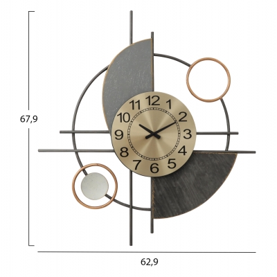 ΡΟΛΟΙ ΤΟΙΧΟΥ ΜΕΤΑΛΛΙΚΟ HM7557 62.9x67.9x5.1 ΡΟΛΟΙ ΤΟΙΧΟΥ ΜΕΤΑΛΛΙΚΟ HM7557 62.9x67.9x5.1