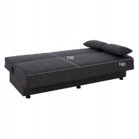 ΚΑΝΑΠΕΣ ΚΡΕΒΑΤΙ ΤΡΙΘΕΣΙΟΣ ΓΚΡΙ HM3239.03 180x72x77 εκ. ΚΑΝΑΠΕΣ ΚΡΕΒΑΤΙ ΤΡΙΘΕΣΙΟΣ ΓΚΡΙ HM3239.03 180x72x77 εκ.