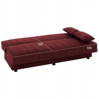 ΚΑΝΑΠΕΣ ΚΡΕΒΑΤΙ ANDRI ΤΡΙΘΕΣΙΟΣ ΚΟΚΚΙΝΟ HM3239.06 180x72x77 εκ. ΚΑΝΑΠΕΣ ΚΡΕΒΑΤΙ ANDRI ΤΡΙΘΕΣΙΟΣ ΚΟΚΚΙΝΟ HM3239.06 180x72x77 εκ.