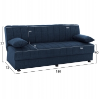 ΚΑΝΑΠΕΣ ΚΡΕΒΑΤΙ ANDRI ΤΡΙΘΕΣΙΟΣ ΜΠΛΕ HM3239.07 180x72x77Y εκ. ΚΑΝΑΠΕΣ ΚΡΕΒΑΤΙ ANDRI ΤΡΙΘΕΣΙΟΣ ΜΠΛΕ HM3239.07 180x72x77Y εκ.