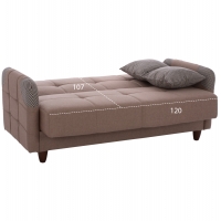 ΚΑΝΑΠΕΣ ΚΡΕΒΑΤΙ ΔΙΘΕΣΙΟΣ SANNA HM3246.01 ΜΠΕΖ 140x82x86 εκ.