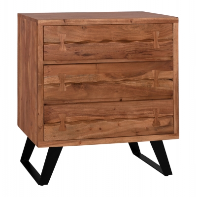 ΣΥΡΤΑΡΙΕΡΑ FANSI 3ΣΥΡΤΑΡΙΑ ΑΠΟ ΜΑΣΙΦ ΞΥΛΟ ΑΚΑΚΙΑΣ 80x35x86Υεκ. HM8474.11