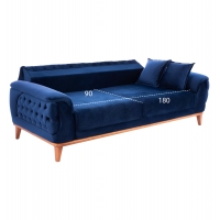 ΣΕΤ ΣΑΛΟΝΙ 3ΤΜΧ BENNINGTON ΜΠΛΕ HM11746.18 ΣΕΤ ΣΑΛΟΝΙ 3ΤΜΧ BENNINGTON ΜΠΛΕ HM11746.18