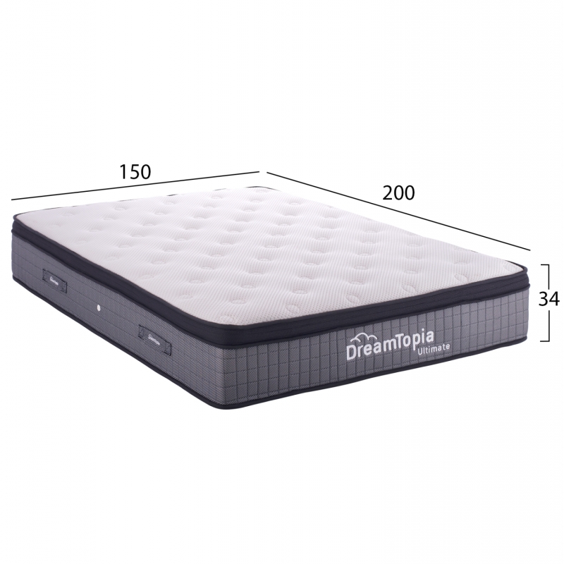 ΣΤΡΩΜΑ DREAMTOPIA ULTIMATE HM661.150 POCKET SPRING ΜΕ ΑΝΩΣΤΡΩΜΑ 150X200x34Yεκ. ΣΤΡΩΜΑ DREAMTOPIA ULTIMATE HM661.150 POCKET SPRING ΜΕ ΑΝΩΣΤΡΩΜΑ 150X200x34Yεκ.