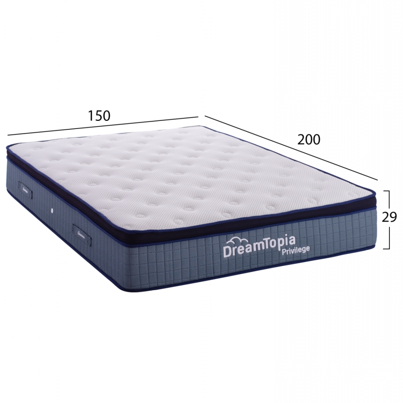 ΣΤΡΩΜΑ DREAMTOPIA, σειρά PRIVILEGE HM660.150 POCKET SPRING ΜΕ ΑΝΩΣΤΡΩΜΑ 150X200x29Υεκ. ΣΤΡΩΜΑ DREAMTOPIA, σειρά PRIVILEGE HM660.150 POCKET SPRING ΜΕ ΑΝΩΣΤΡΩΜΑ 150X200x29Υεκ.