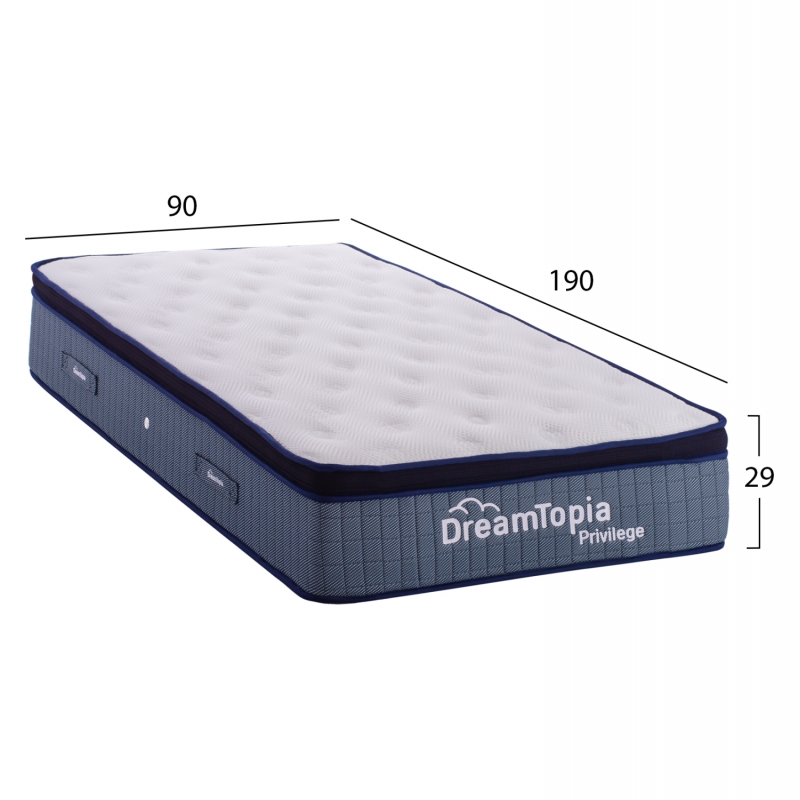 ΣΤΡΩΜΑ DREAMTOPIA, σειρά PRIVILEGE HM660.90 POCKET SPRING ΜΕ ΑΝΩΣΤΡΩΜΑ 90X190x29Υεκ. ΣΤΡΩΜΑ DREAMTOPIA, σειρά PRIVILEGE HM660.90 POCKET SPRING ΜΕ ΑΝΩΣΤΡΩΜΑ 90X190x29Υεκ.