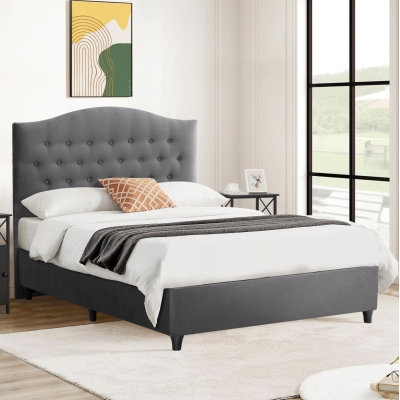 ΚΡΕΒΑΤΙ MALENA ΑΠΟ ΓΚΡΙ ΒΕΛΟΥΔΟ HM647.10 ΓΙΑ ΣΤΡΩΜΑ 120x200 εκ. ΚΡΕΒΑΤΙ MALENA ΑΠΟ ΓΚΡΙ ΒΕΛΟΥΔΟ HM647.10 ΓΙΑ ΣΤΡΩΜΑ 120x200 εκ.