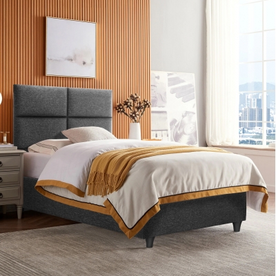 ΚΡΕΒΑΤΙ MILO ΑΠΟ ΓΚΡΙ ΥΦΑΣΜΑ HM652.01 ΓΙΑ ΣΤΡΩΜΑ 90x200 εκ. ΚΡΕΒΑΤΙ MILO ΑΠΟ ΓΚΡΙ ΥΦΑΣΜΑ HM652.01 ΓΙΑ ΣΤΡΩΜΑ 90x200 εκ.