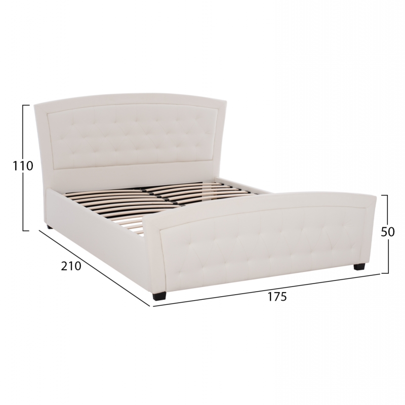 ΚΡΕΒΑΤΙ ODELIA ΜΕ PU HM550.11 150x200 εκ. ΚΡΕΒΑΤΙ ODELIA ΜΕ PU HM550.11 150x200 εκ.