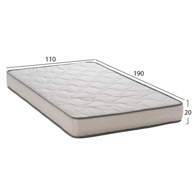 ΣΤΡΩΜΑ DREAMTOPIA, σειρά RELIEF HM653.110 BONNELL SPRING 110X190x20Y εκ. ΣΤΡΩΜΑ DREAMTOPIA, σειρά RELIEF HM653.110 BONNELL SPRING 110X190x20Y εκ.