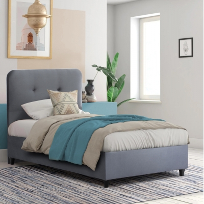 ΚΡΕΒΑΤΙ DOLORES ΓΚΡΙ ΒΕΛΟΥΔΟ HM649.10 ΓΙΑ ΣΤΡΩΜΑ 90x200 εκ. ΚΡΕΒΑΤΙ DOLORES ΓΚΡΙ ΒΕΛΟΥΔΟ HM649.10 ΓΙΑ ΣΤΡΩΜΑ 90x200 εκ.