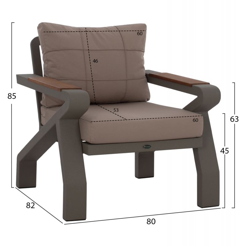 ΣΕΤ ΣΑΛΟΝΙ 4ΤΜΧ ΕΞΩΤΕΡΙΚΟΥ ΧΩΡΟΥ ΑΛΟΥΜΙΝΙΟΥ KAI ΜΑΣΙΦ ΞΥΛΟ ΙΡΟΚΟ HM5885.01