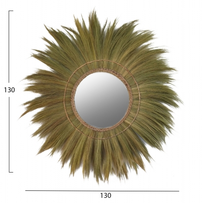ΚΑΘΡΕΠΤΗΣ ΤΟΙΧΟY ΣΤΡΟΓΓΥΛΟΣ ΠΛΑΙΣΙΟ ΙΝΕΣ ΜΠΑΝΑΝΑΣ ΣΕ ΦΥΣΙΚΟ 130x4x130Υεκ.HM7734 ΚΑΘΡΕΠΤΗΣ ΤΟΙΧΟY ΣΤΡΟΓΓΥΛΟΣ ΠΛΑΙΣΙΟ ΙΝΕΣ ΜΠΑΝΑΝΑΣ ΣΕ ΦΥΣΙΚΟ 130x4x130Υεκ.HM7734