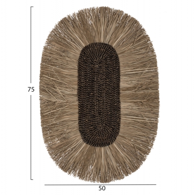 ΔΙΑΚΟΣΜΗΤΙΚΟ ΤΟΙΧΟΥ ΟΒΑΛ ΑΠΟ GRASS ΚΑΙ ΙΝΕΣ ΑΜΠΑΚΑ ΣΕ ΧΡΩΜΑ ΦΥΣΙΚΟ 50x5x75Yεκ.HM7794 ΔΙΑΚΟΣΜΗΤΙΚΟ ΤΟΙΧΟΥ ΟΒΑΛ ΑΠΟ GRASS ΚΑΙ ΙΝΕΣ ΑΜΠΑΚΑ ΣΕ ΧΡΩΜΑ ΦΥΣΙΚΟ 50x5x75Yεκ.HM7794