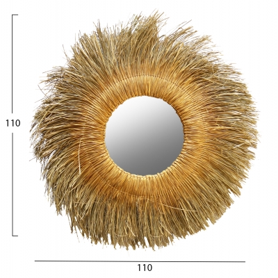 ΚΑΘΡΕΠΤΗΣ ΤΟΙΧΟΥ ΣΤΡΟΓΓΥΛΟΣ ME PANDAN GRASS ΧΡΩΜΑ ΦΥΣΙΚΟ-ΧΡΥΣΟ 110x5x110Yεκ.HM7743 ΚΑΘΡΕΠΤΗΣ ΤΟΙΧΟΥ ΣΤΡΟΓΓΥΛΟΣ ME PANDAN GRASS ΧΡΩΜΑ ΦΥΣΙΚΟ-ΧΡΥΣΟ 110x5x110Yεκ.HM7743