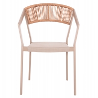 ΠΟΛΥΘΡΟΝΑ ΑΛΟΥΜΙΝΙΟΥ MIRI HM5891.03 ΣΑΜΠΑΝΙΖΕ ΣΚΕΛΕΤΟΣ&TEXTLINE- RATTAN 56x58x80.5Υ εκ.