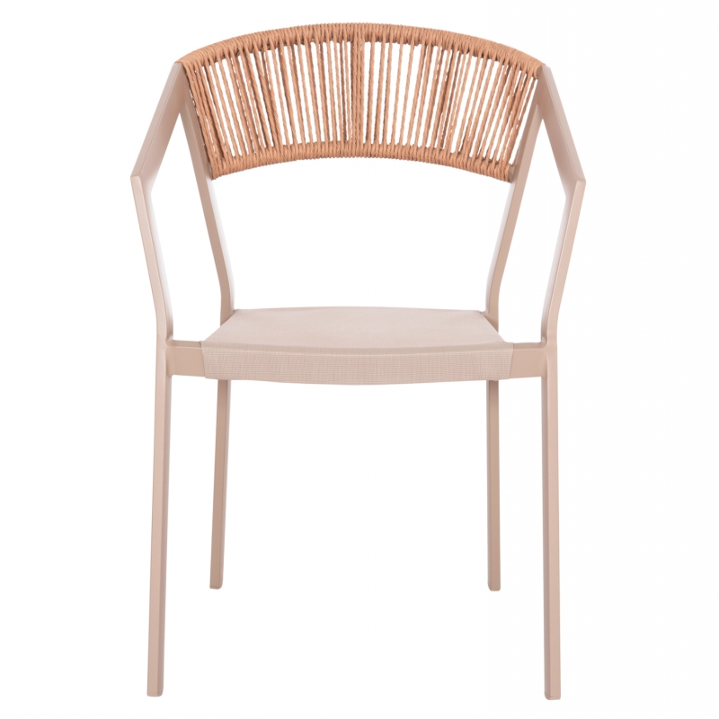 ΠΟΛΥΘΡΟΝΑ ΑΛΟΥΜΙΝΙΟΥ MIRI HM5891.03 ΣΑΜΠΑΝΙΖΕ ΣΚΕΛΕΤΟΣ&TEXTLINE- RATTAN 56x58x80.5Υ εκ.