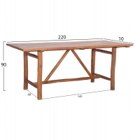 ΤΡΑΠΕΖΙ GROOVE HM9390.01 ΑΠΟ ΞΥΛΟ ΜΑΣΙΦ ΤΕΑΚ 220X100X90Υεκ. ΤΡΑΠΕΖΙ GROOVE HM9390.01 ΑΠΟ ΞΥΛΟ ΜΑΣΙΦ ΤΕΑΚ 220X100X90Υεκ.