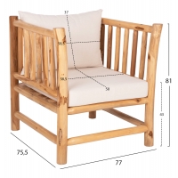 ΣΕΤ ΣΑΛΟΝΙ 4ΤΜΧ EDDARD HM9340 ΑΠΟ ΜΑΣΙΦ ΞΥΛΟ TEAK ΦΥΣΙΚΟ - ΛΕΥΚΟ ΣΕΤ ΣΑΛΟΝΙ 4ΤΜΧ EDDARD HM9340 ΑΠΟ ΜΑΣΙΦ ΞΥΛΟ TEAK ΦΥΣΙΚΟ - ΛΕΥΚΟ