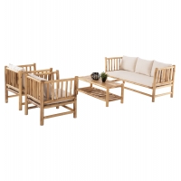 ΣΕΤ ΣΑΛΟΝΙ 4ΤΜΧ EDDARD HM9340 ΑΠΟ ΜΑΣΙΦ ΞΥΛΟ TEAK ΦΥΣΙΚΟ - ΛΕΥΚΟ ΣΕΤ ΣΑΛΟΝΙ 4ΤΜΧ EDDARD HM9340 ΑΠΟ ΜΑΣΙΦ ΞΥΛΟ TEAK ΦΥΣΙΚΟ - ΛΕΥΚΟ