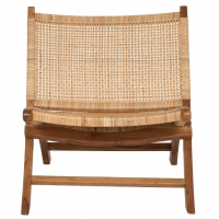 ΚΑΡΕΚΛΑ LOUNGE ΑΝΑΔΙΠΛΟΥΜΕΝΗ ANTIL HM9379.01 ΜΑΣΙΦ ΞΥΛΟ ΤEAK ΦΥΣΙΚΟ 66x77x67Yεκ.