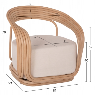 ΠΟΛΥΘΡΟΝΑ DUCHESS ΑΠΟ RATTAN ΦΥΣΙΚΟ-ΕΚΡΟΥ ΜΑΞΙΛΑΡΙ HM9478 81x59x70Y εκ. ΠΟΛΥΘΡΟΝΑ DUCHESS ΑΠΟ RATTAN ΦΥΣΙΚΟ-ΕΚΡΟΥ ΜΑΞΙΛΑΡΙ HM9478 81x59x70Y εκ.